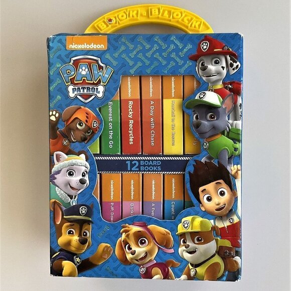 PAW PATROL MY FIRST LIBRARY - 12 BOARD-BOOK NICKELODEON - Picture 1 of 9